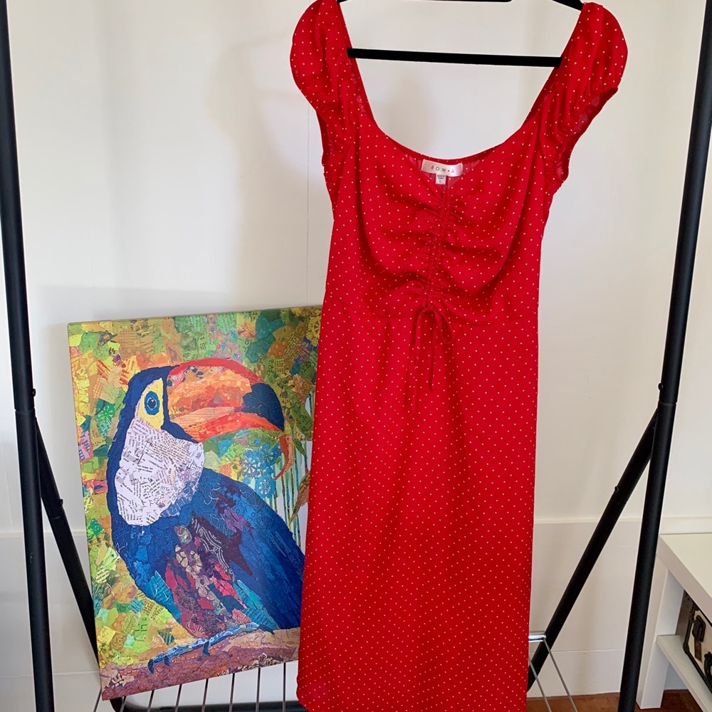 ROW A Ruched Front Dress